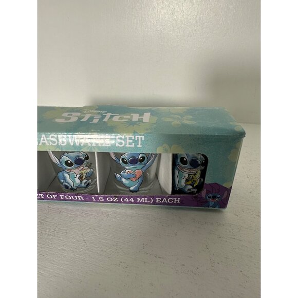 Disney Stitch Glassware Set - Set Of Four 1.5 Oz (44 Ml) Each - Picture 3 of 7